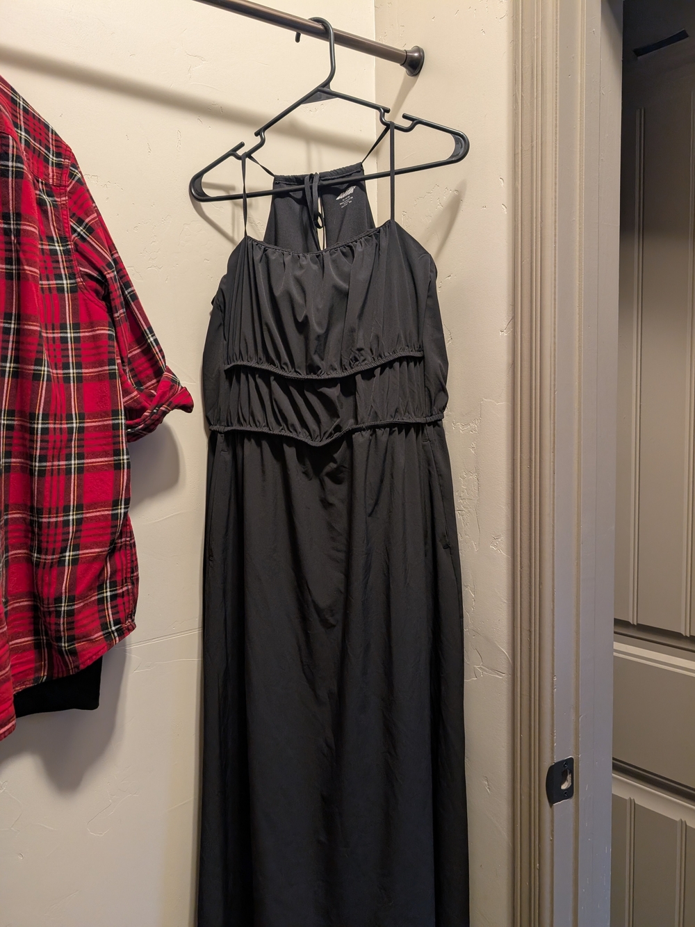 Avia Black Halter Maxi Dress